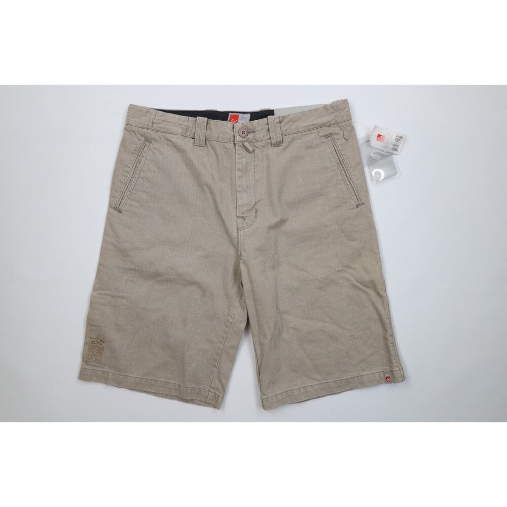 Deadstock Vintage 90s Y2K ES Skateboards Mens 34 Striped Skateboarding Shorts